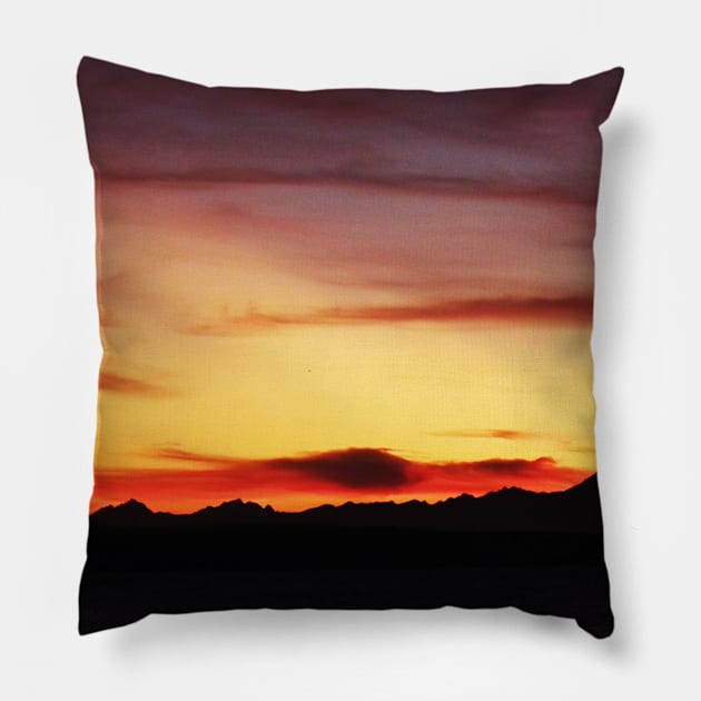 Orange Sky Pillow by TomikoKH19