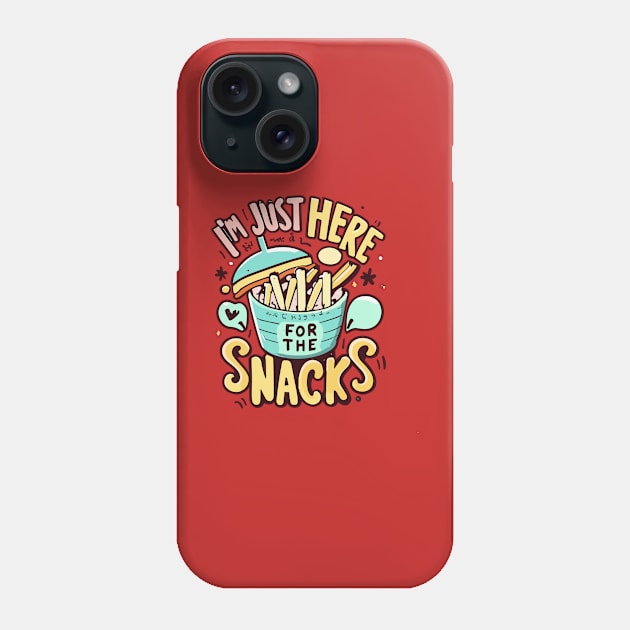 I'm Just Here For The Snacks American Football Match Winner Phone Case by CosmicCat