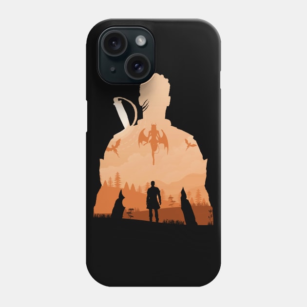 Baldurs Gate 3 - Wyll *Negative Illusion* Phone Case by MyRetroArt