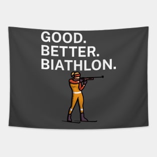 Good Better Biathlon Tapestry