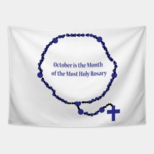 October is the month of the Most Holy Rosary Tapestry