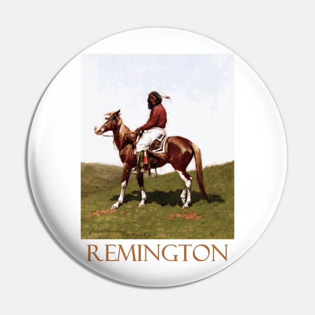 Commanche Brave, Fort Reno (1888) by Frederic Remington Pin by Naves