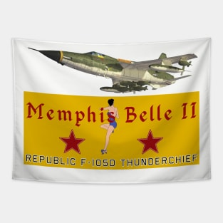 F-105D Thunderchief Memphis Belle II Tapestry