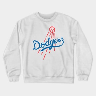 Los Angeles Dodgers Iconic Mono Logo Graphic Crew Sweatshirt - Womens