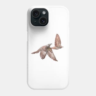 Cuckoo Birds in Flight Illustration Phone Case