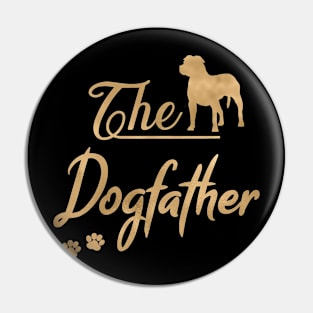 Rottweiler Dogfather, Rottie Dad Pin