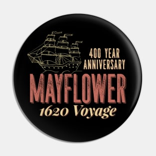 Mayflower 1620 Voyage 400 Year Anniversary Thanksgiving Pin