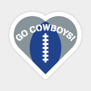 Heart Shaped Dallas Cowboys Magnet