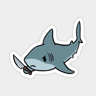 knife shark Magnet