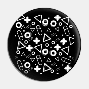 90's Retro Shapes Patterns Pin