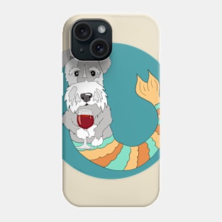 Sidney the Schnauzer Mermutt Phone Case