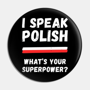 Funny Polish design Pin