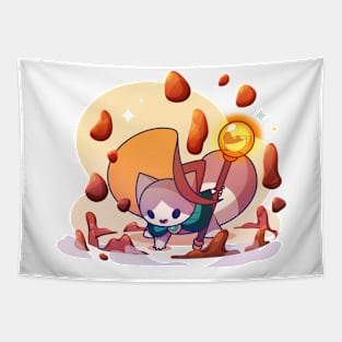 Coffee Mage Cat Tapestry