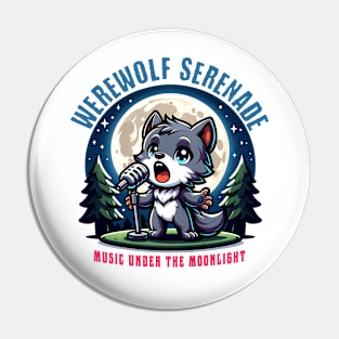 Singing Werewolf Pin