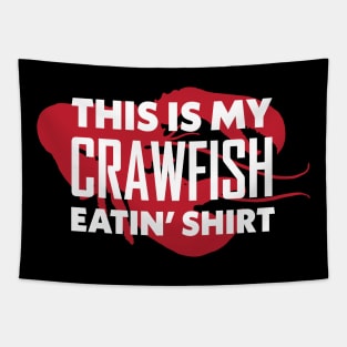 Crawfish Eating Shirt New Orleans Mardi Gras Parade Tapestry