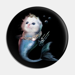 Cute Cat Mermaid Pin