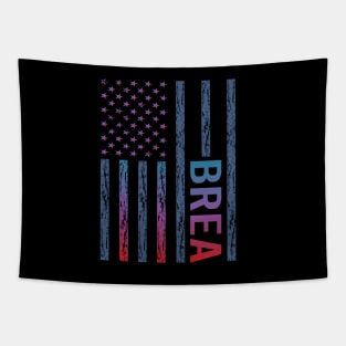 Blue Red Flag - Brea Tapestry