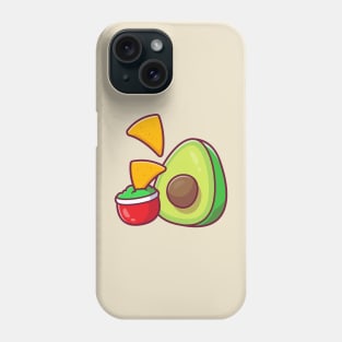 Nachos With Avocado Sauce Phone Case