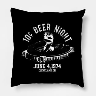 Ten Cent Beer Night Cleveland CLE Baseball Pillow