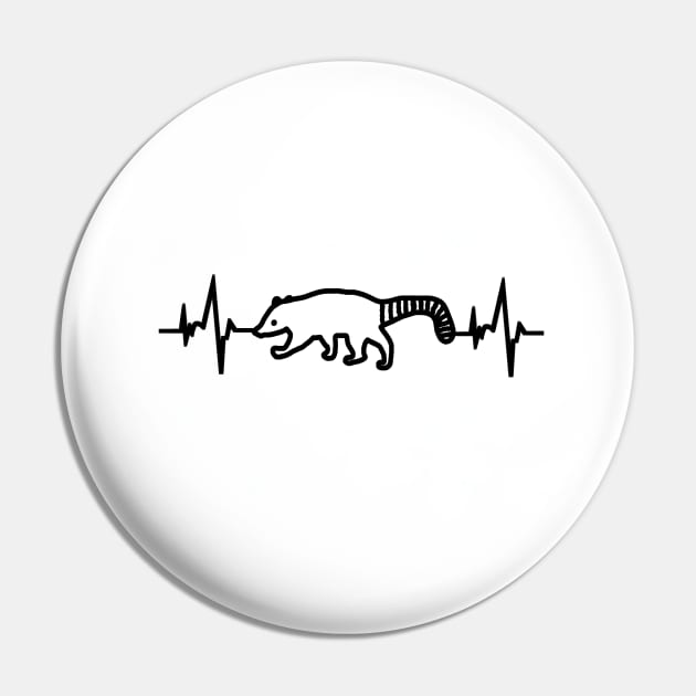 Coati heartbeat ECG proboscis wild animal motif Pin by FindYourFavouriteDesign