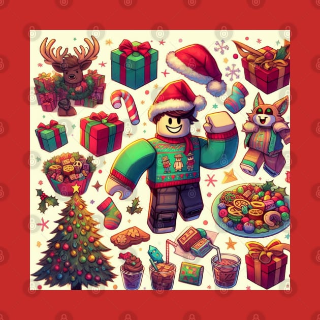 Roblox christmas collage by Nawel 