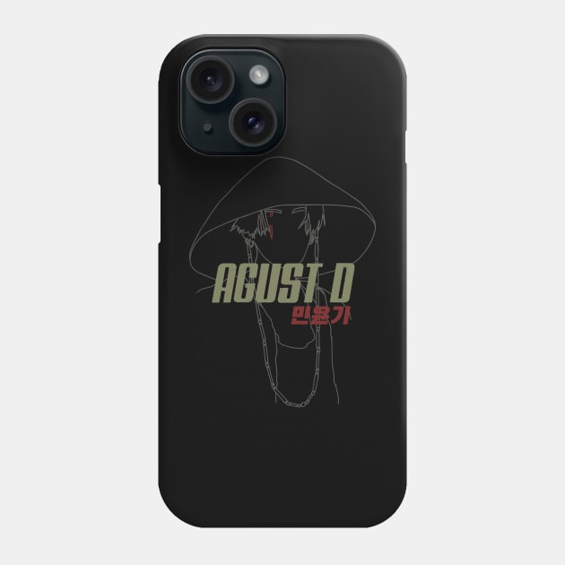 Agust D BTS Suga Min Yoongi Phone Case by WacalacaW