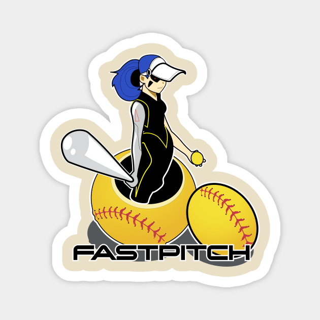 Fastpitch Hitter Magnet by Spikeani