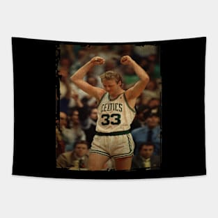 Larry Bird Celtics Vintage Tapestry