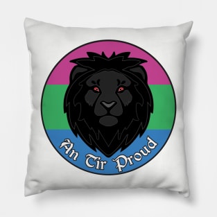 An Tir Pride - Polysexual - Populace Badge Style 2 Pillow