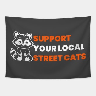 Support Your Local Street Cats Tapestry