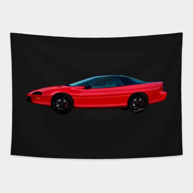 4th Generation Z28 Camaro Tapestry by vivachas