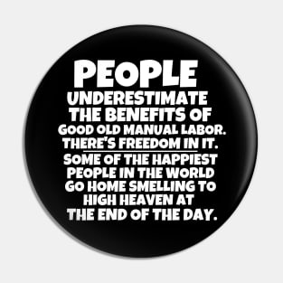 Good old manual labor rocks!!! Pin