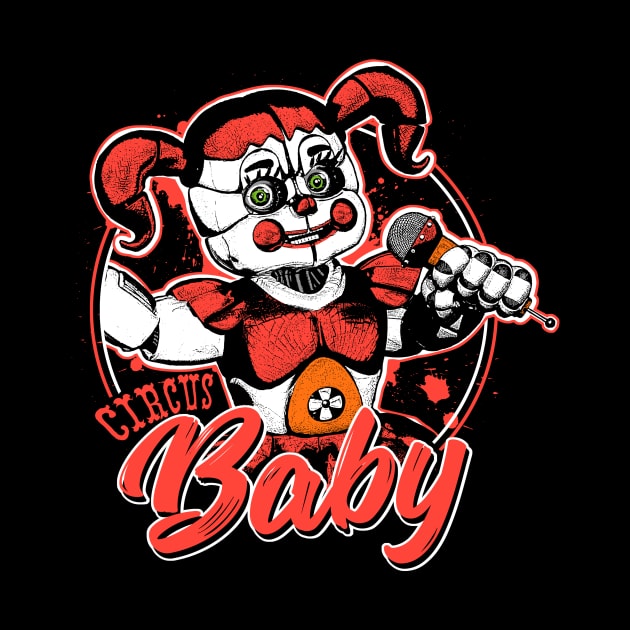 Five Nights at Freddy's Scary Circus Baby Doll by DeepFriedArt