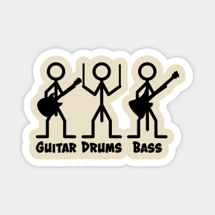 Guitar Drums Bass Magnet