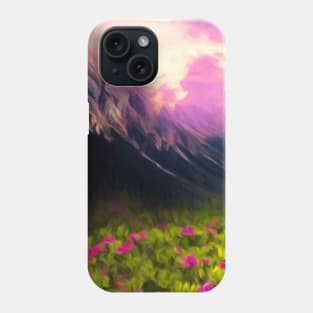 Mountain and valley Phone Case