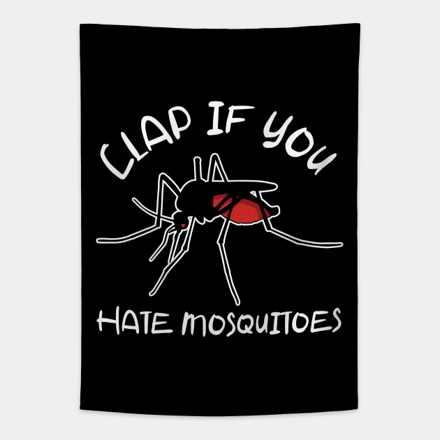 Funny Mosquito Bite Tapestry by Huhnerdieb Apparel