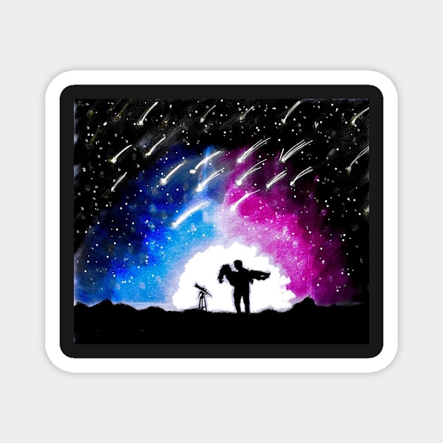 STAR LOVERS Magnet by kazartsy