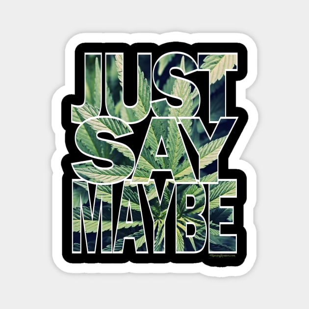 JUST SAY MAYBE Magnet by RainingSpiders