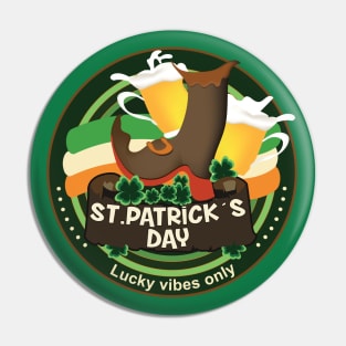 St. Patrick´s day lucky vibes only Pin