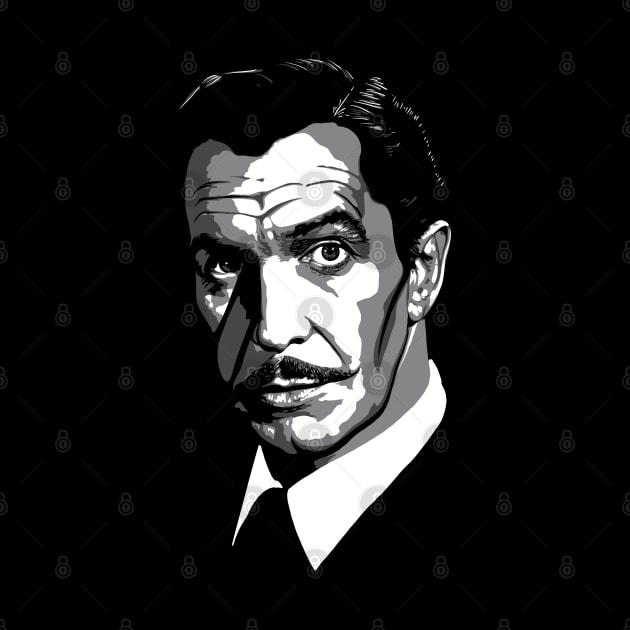 Vincent Price greyscale by @johnnehill