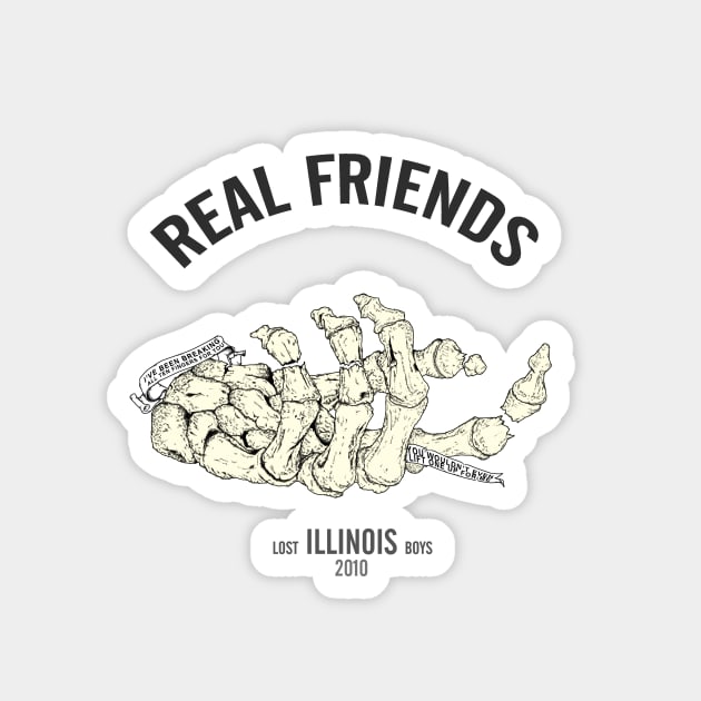 real friends illustration Magnet by tonguetied