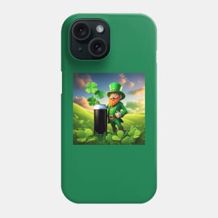 Folk Art Leprechaun Phone Case