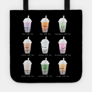 Boba Tea, Bubble Tea Menu Tote