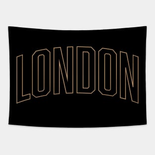 London Sand Outline Tapestry