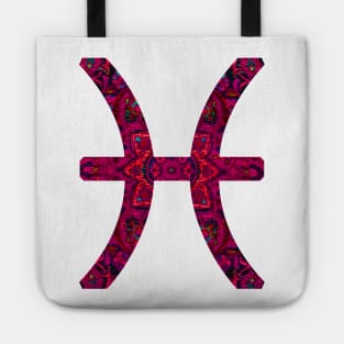 Pisces Paisley Zodiac Sign Tote