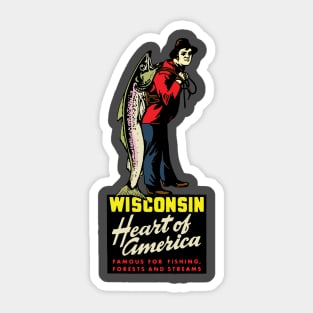 Wisconsin Fishing Stickers for Sale