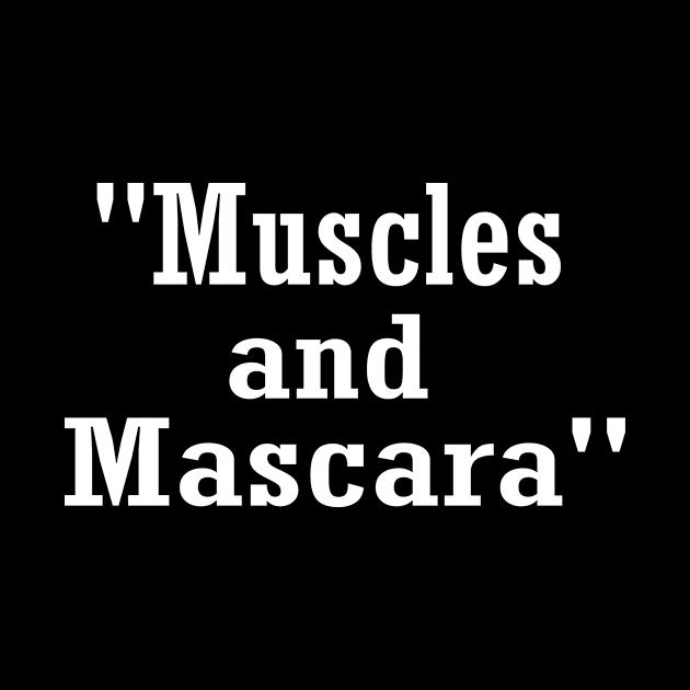 "Muscles and  Mascara" funny Gym by ARTA-ARTS-DESIGNS