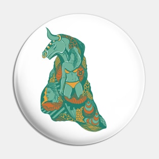 Mountain Green Her Taurus Pin