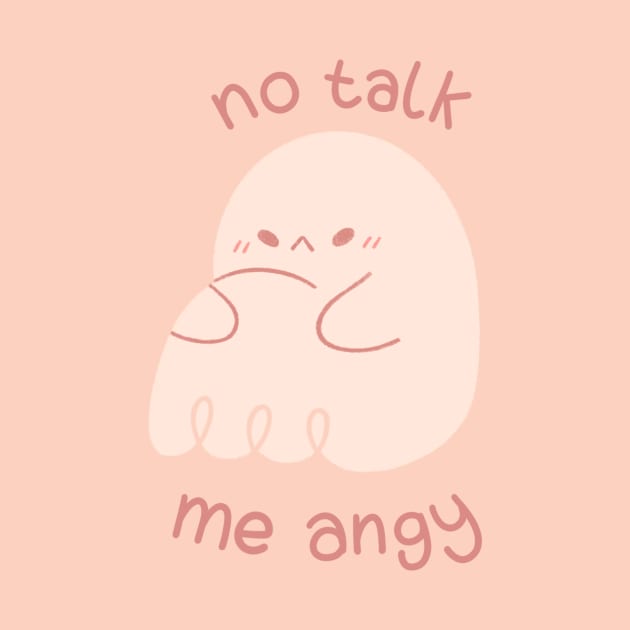 No Talk Me Angy Ghost by Niamh Smith Illustrations