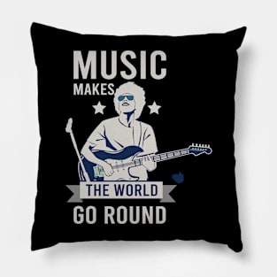 music makes the world go round Pillow